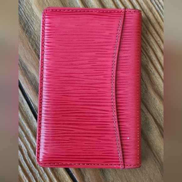 Louis Vuitton Pocket Organizer Wallet - Red Epi Leather - Picture 4 of 10